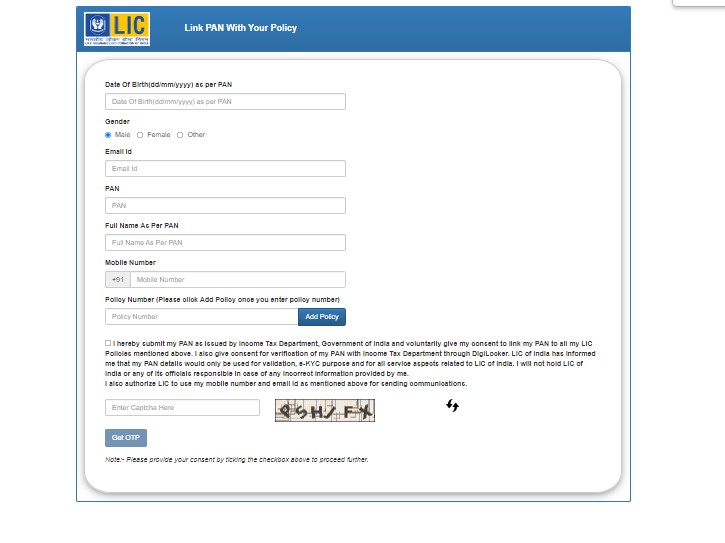 LIC Pan linking